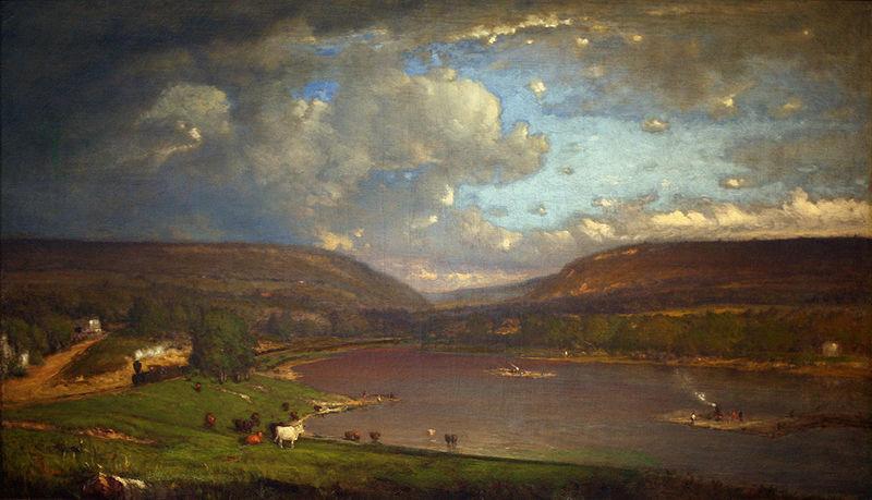 George Inness On the Delaware River Sweden oil painting art